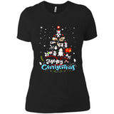 Christmas Ugly Sweater Animal Tree Pine Merry Christmas - Ladies' Boyfriend T-Shirt
