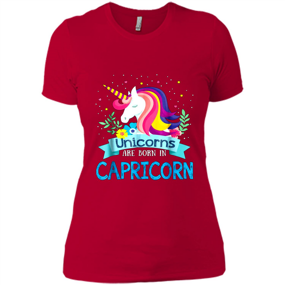 Unicorns are born in Capricorn Birthday Rainbow Gift Custom Ultra Cotton