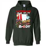 Working On My Santa Body Funny Christmas Gift Sleeve Xmas - Hoodie