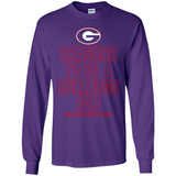 Reasons to be a Georgia Bulldogs Fan Complete List on Back - Long Sleeve T-Shirt