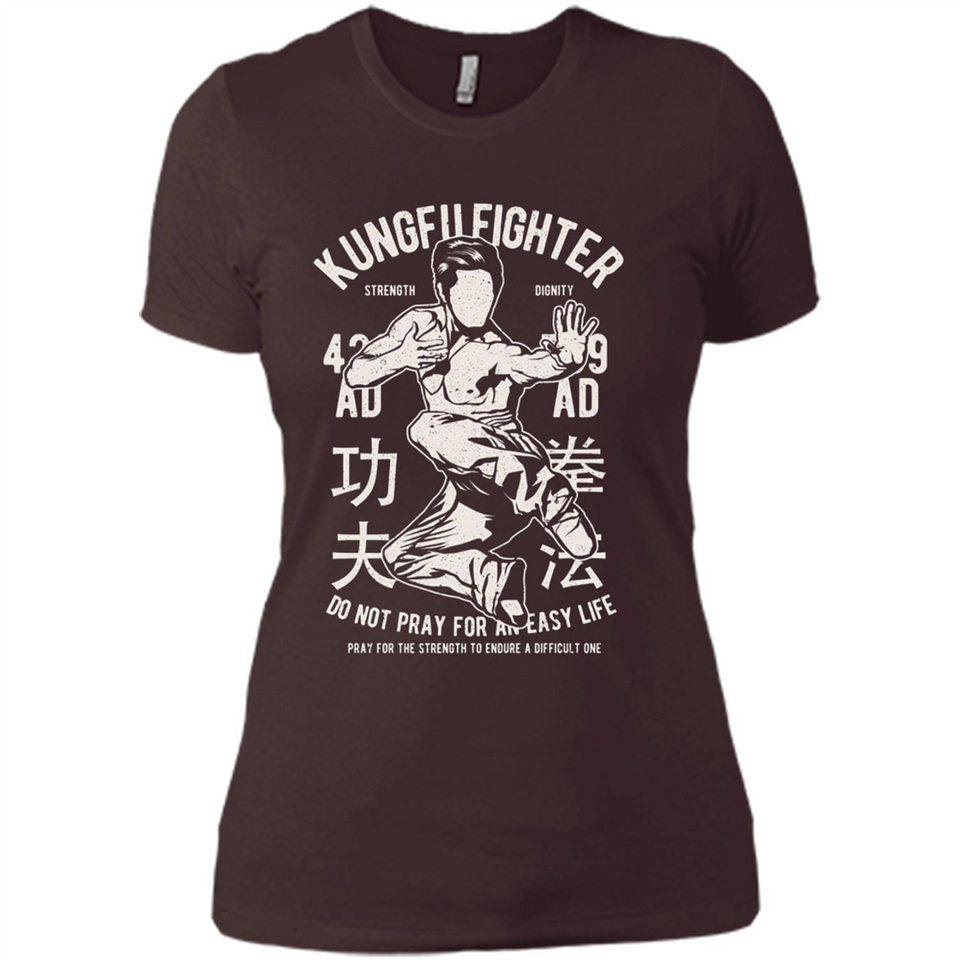 Kungfu Martial Arts Fight Apparel - Ladies' Boyfriend T-Shirt