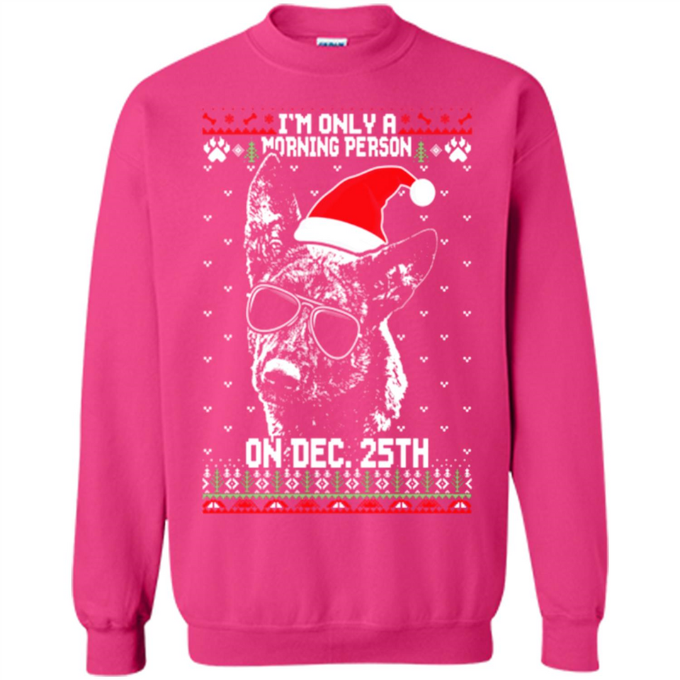 Morning Person Dutch Shepherd Funny Xmas - Sweatshirt