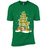 Tiger Christmas Tree Funny Merry Christmas - Premium Short Sleeve T-Shirt