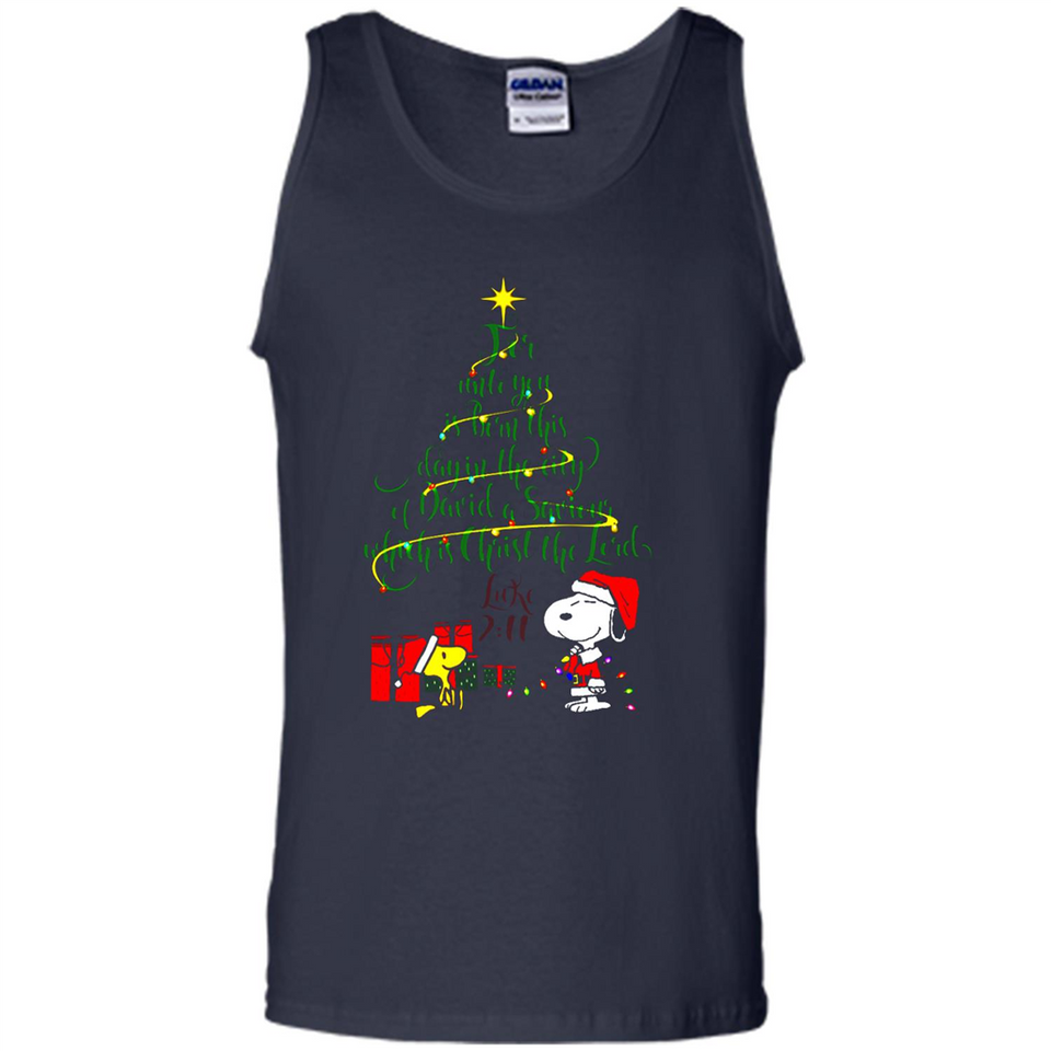 Snoopy Christmas Tree T-Shirt - Tank Top