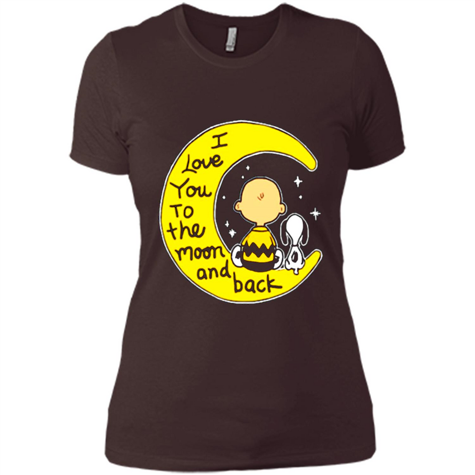 I LOVE YOU TO THE MOON AND BLACK CHARLIE BROWN AND SNOOPY