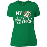 Washington Redskins Football My Heart is on that Field - Ladies' Boyfriend T-Shirt