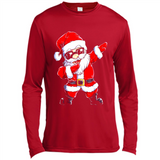 Christmas shirt Dabbing Santa Claus Xmas Gift - Canvas Long Sleeve T-Shirt