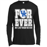 Kentucky Wildcats Forever For ever not just when we win - Canvas Long Sleeve T-Shirt