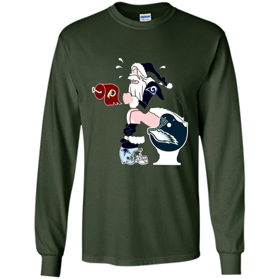 Los Angeles Rams Toilet Santa Claus PINGPONG