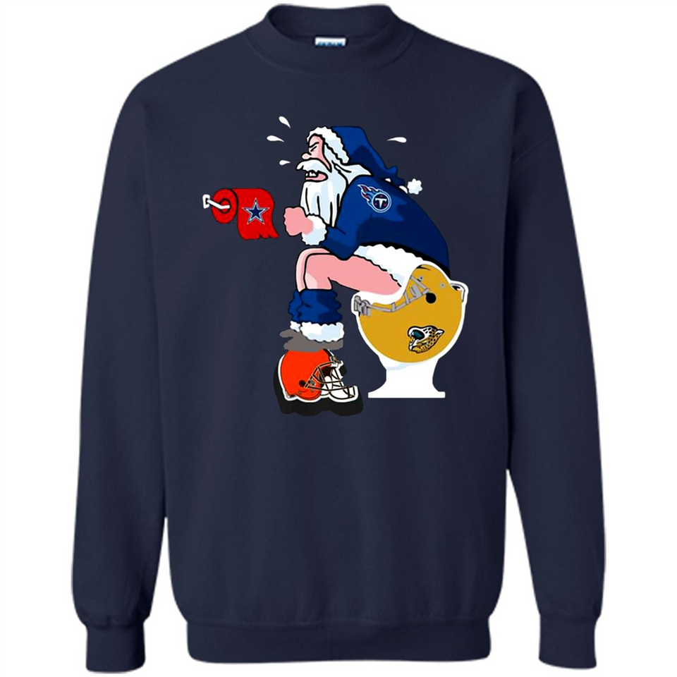 Tennessee Titans Santa Claus Toilet
