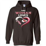 This Woman love Chiefs NFL football team - Hoodie