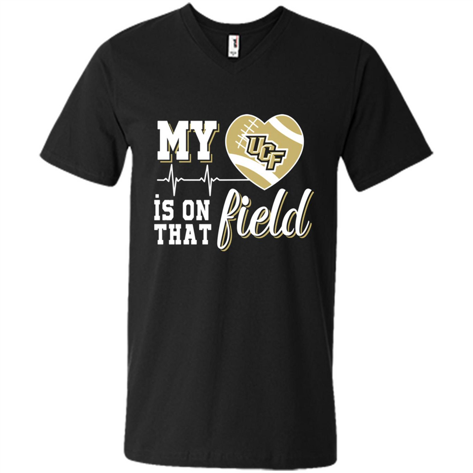 UCF Knights Football My Heart is on that Field - Men's V-Neck