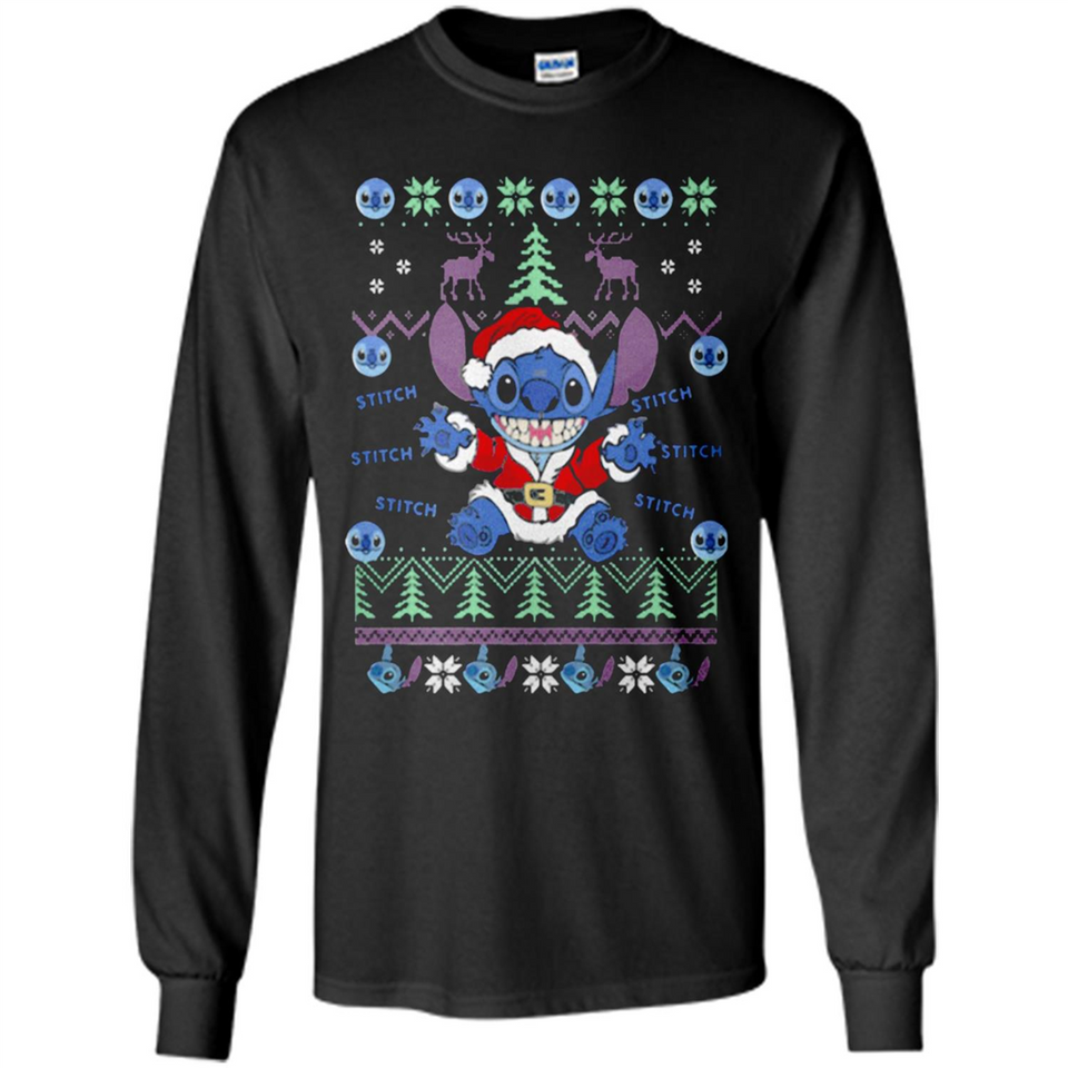 Stitch ugly christmas sweater - Long Sleeve T-Shirt