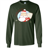 Cute Santa Claus Ho Ho Ho - Long Sleeve T-Shirt