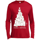 Merry Catmas - Merry Christmas Cat Lover Mug PINGPONG - Canvas Long Sleeve T-Shirt