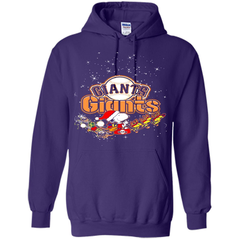 Snoopy Christmas San Francisco Giants - Hoodie