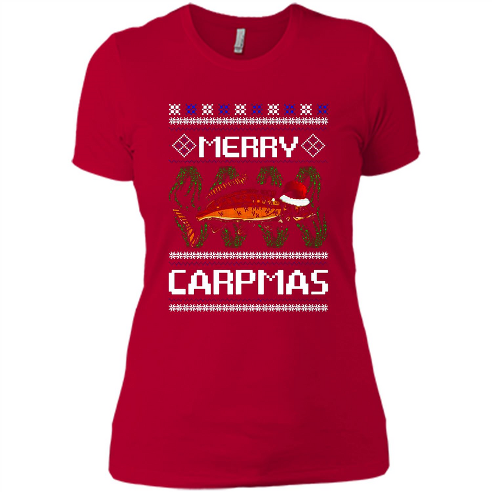 Santa Claus Carpmas Merry Carpmas Christmas Sweater PINGPONG - Ladies' Boyfriend T-Shirt