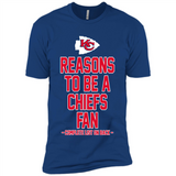 Reasons to be a Kansas City Chiefs Fan Complete List on Back - Premium Short Sleeve T-Shirt