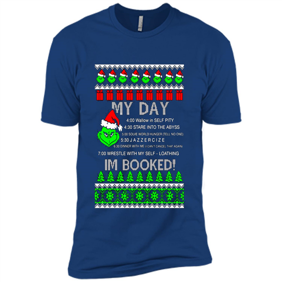 Mr Grinch my day I’m booked Christmas sweater PINGPONG