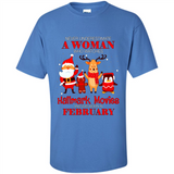 Never Underestimate A February Woman Watches Hallmark Movies Sweatshirt PINGPONG