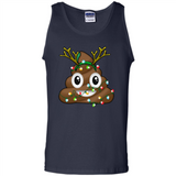 Reindeer Poop Emoji Cute Merry Christmas T-Shirt - Tank Top