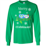 Cute Christmas Shirt Merry Christmas Snowflakes Owls Nest