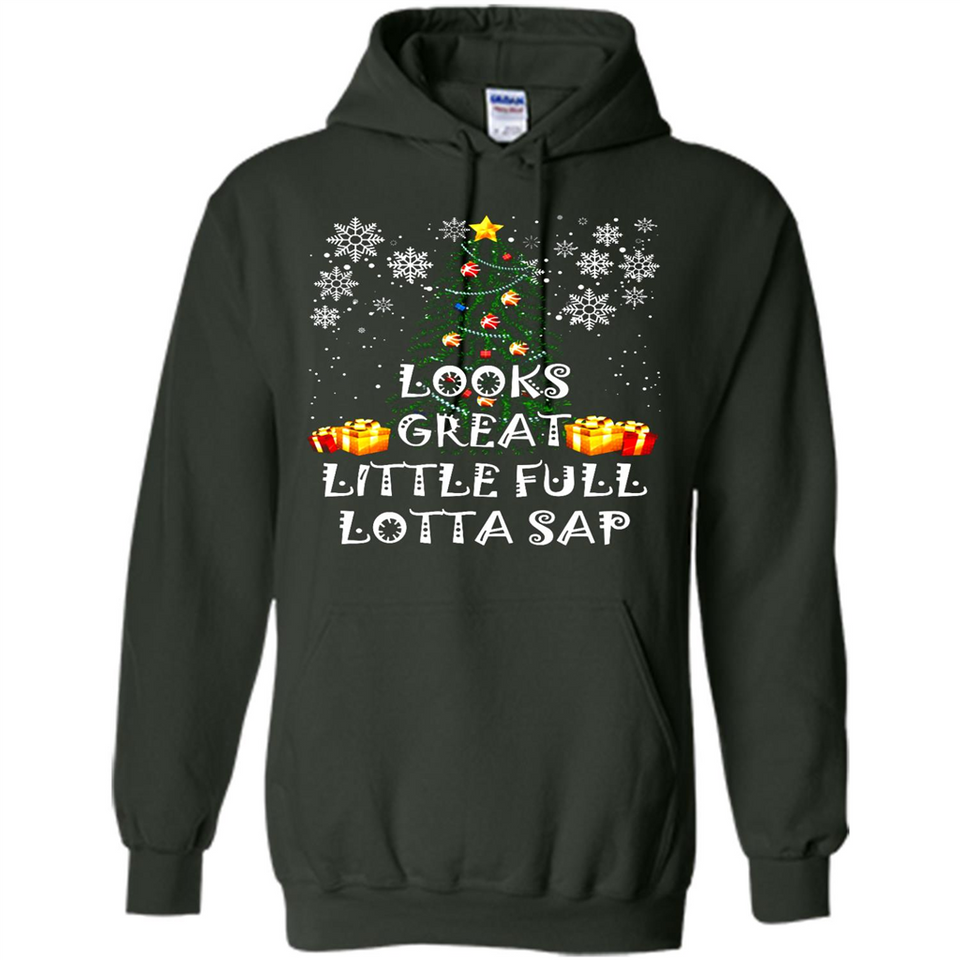 Looks Great Little Full Lotta Sap Funny Christmas Tree Mug PINGPONG - Hoodie
