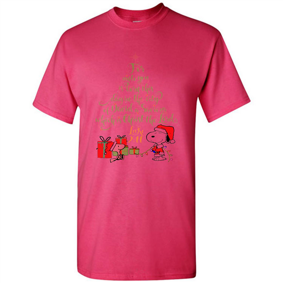 Snoopy Merry Christmas with Christmas tree T-Shirt - Shirt