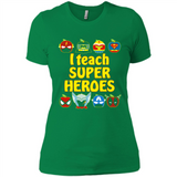 I Teach Super Heroes Funny Marvel - Ladies' Boyfriend T-Shirt