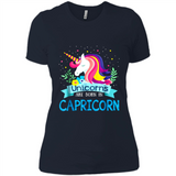 Unicorns are born in Capricorn Birthday Rainbow Gift Custom Ultra Cotton
