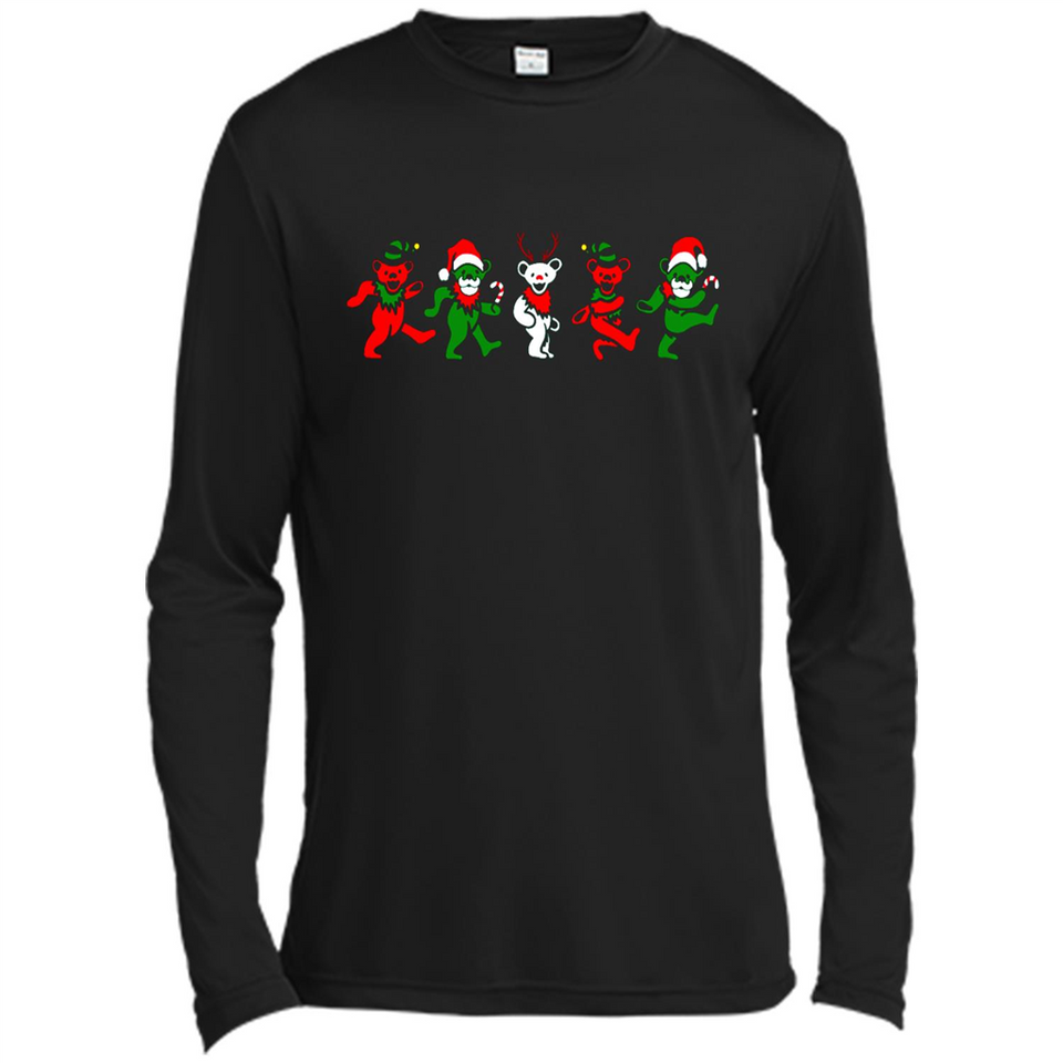 Dancing Bears Dance Christmas For Xmas Sweatshirt - Canvas Long Sleeve T-Shirt