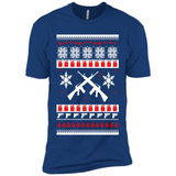 Rifle I Want Rifle Guns For Christmas ugly - Premium Short Sleeve T-Shirt