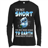 The owl I'm not short I just more down to Earth than most people - Canvas Long Sleeve T-Shirt