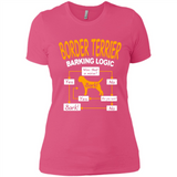 Border Terrier Barking Logic - Ladies' Boyfriend T-Shirt