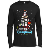Christmas Ugly Sweater Animal Tree Pine Merry Christmas - Canvas Long Sleeve T-Shirt