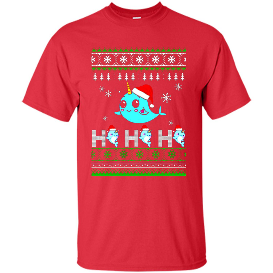 Narwhal christmas sweatshirt hoodie long PINGPONG - Shirt
