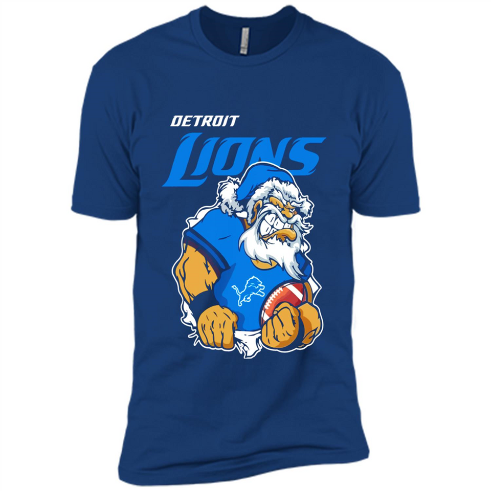 Grumpy Santa Claus Detroit Lions Football Team PINGPONG