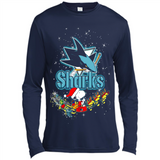Snoopy Christmas San Jose Sharks - Canvas Long Sleeve T-Shirt