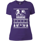 Puro Pinche Raiders Ugly Christmas Sweater - Ladies' Boyfriend T-Shirt