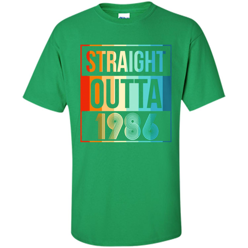 Retro Straight Outta 1986 32 Years Old - Shirt