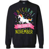 Unicorns Are Born In November T Shirt Hoodie Sweater