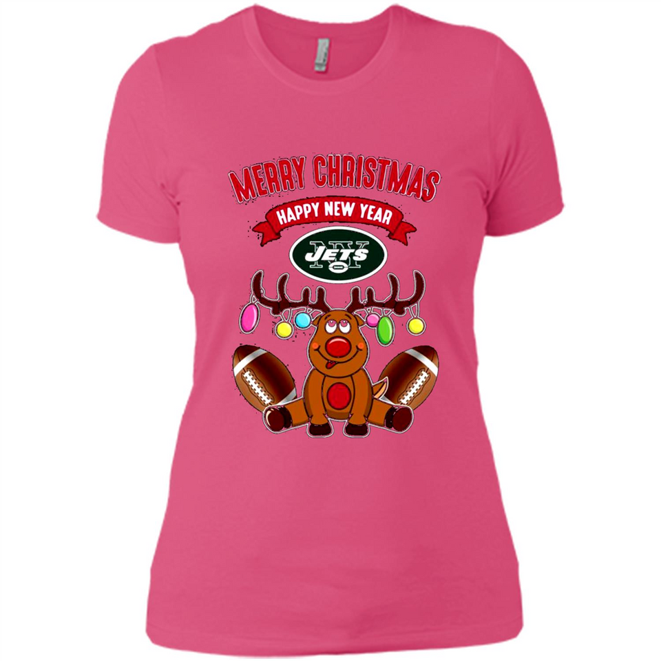 New York Jets NFL Reindeer Funny Merry Christmas And Happy New Year