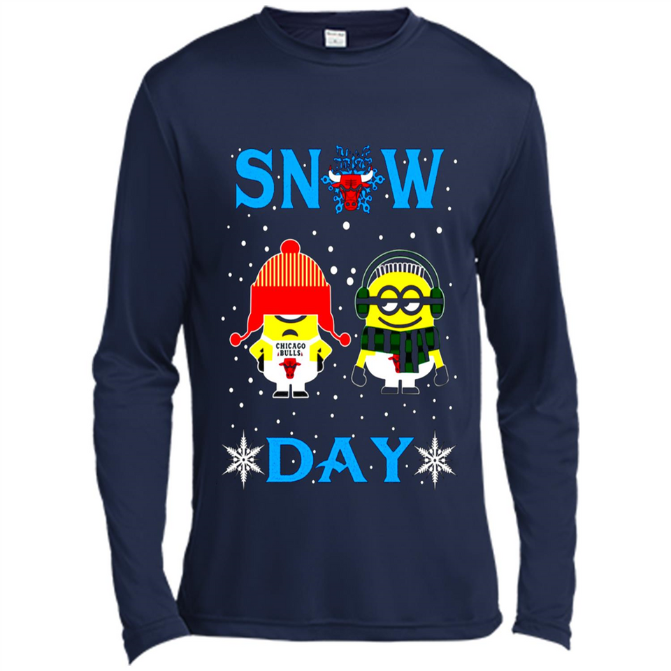 Snow Day Shirt For Chicago Bulls Vs Minion Fans pingpong