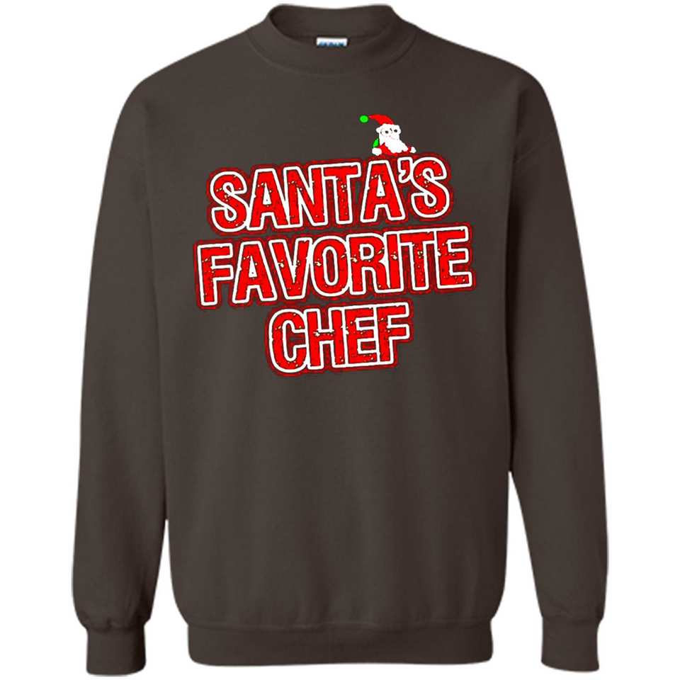 Funny Christmas Clothes - Santas Favorite Chef - Sweatshirt
