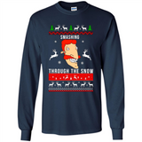 Nigel Thornberry Smashing through the snow Christmas sweatshirt PINGPONG