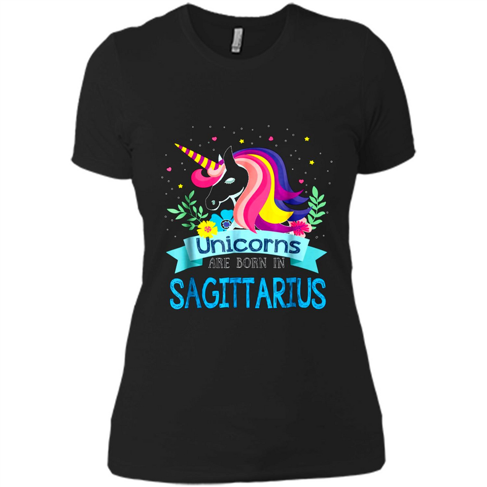 Unicorns are born in Sagittarius Birthday Rainbow Custom Ultra Cotton