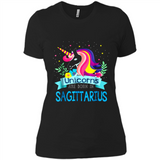 Unicorns are born in Sagittarius Birthday Rainbow Custom Ultra Cotton