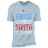 Brace Yourself Santa is coming Christmas - Premium Short Sleeve T-Shirt