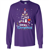 Christmas Ugly Sweater Animal Tree Pine Merry Christmas - Long Sleeve T-Shirt