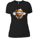 Denver Broncos And Superman Fans - Ladies' Boyfriend T-Shirt